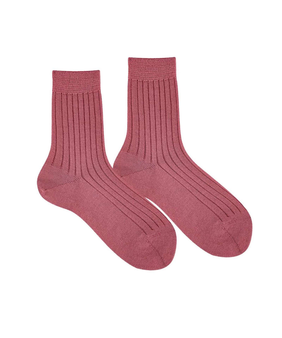 Cóndor • Socken extrafeine Merino Socken short plum