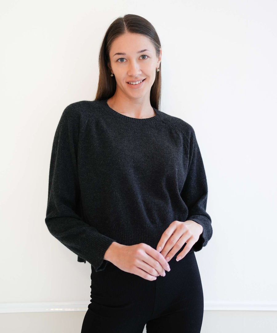 minimalisma • Opal Pullover black melange