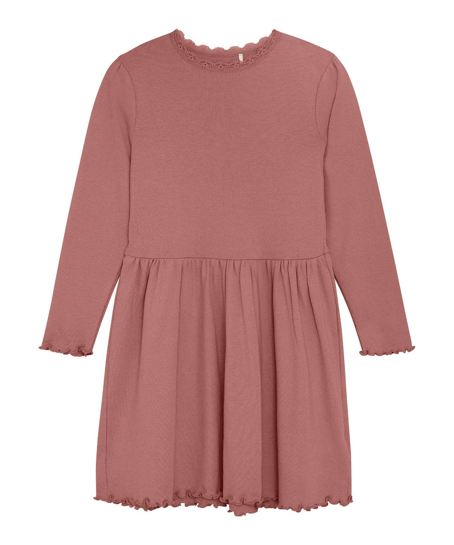 Huttelihut • Kleid / Dress LS Rib burlwood