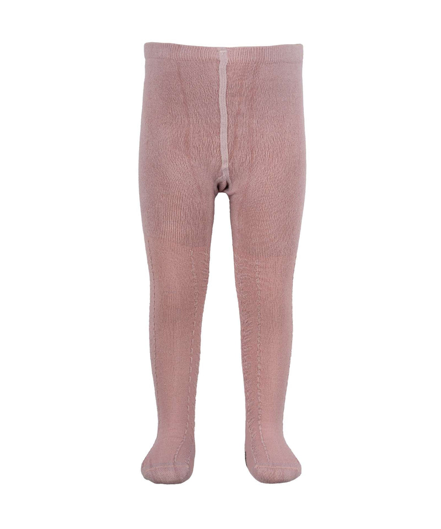 Minipop • Strumpfhose Bambus Muster rose melange