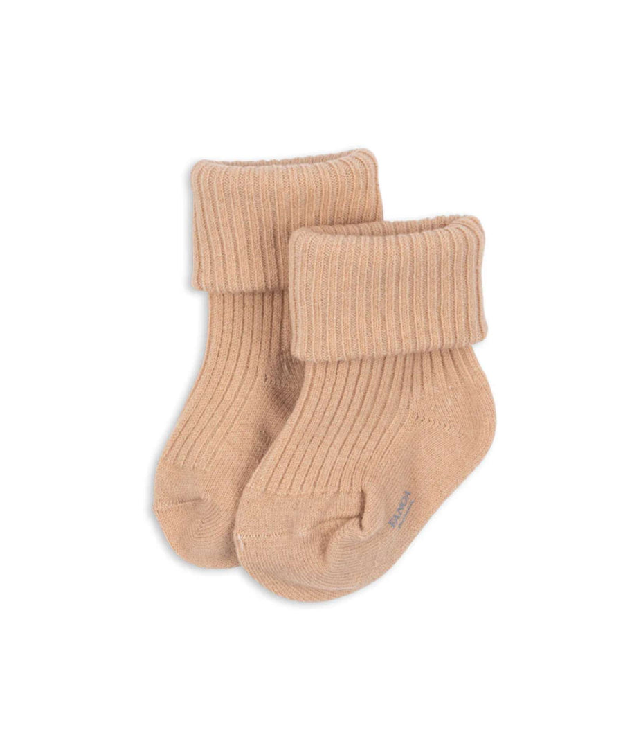 Konges Sløjd • FANGA Lana light knitted Socken ashley blue/cameo rose/sheer bliss