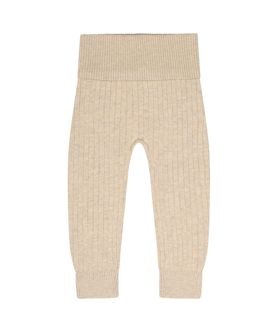 Petit Piao • Knit Fold Rib Pants soft sand