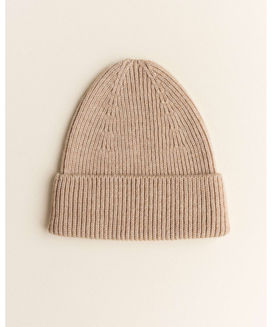 hvid • Beanie fonzie sand