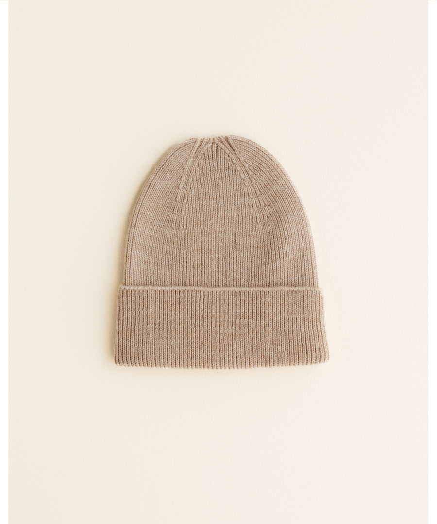 hvid • Beanie Fonzie Newborn sand