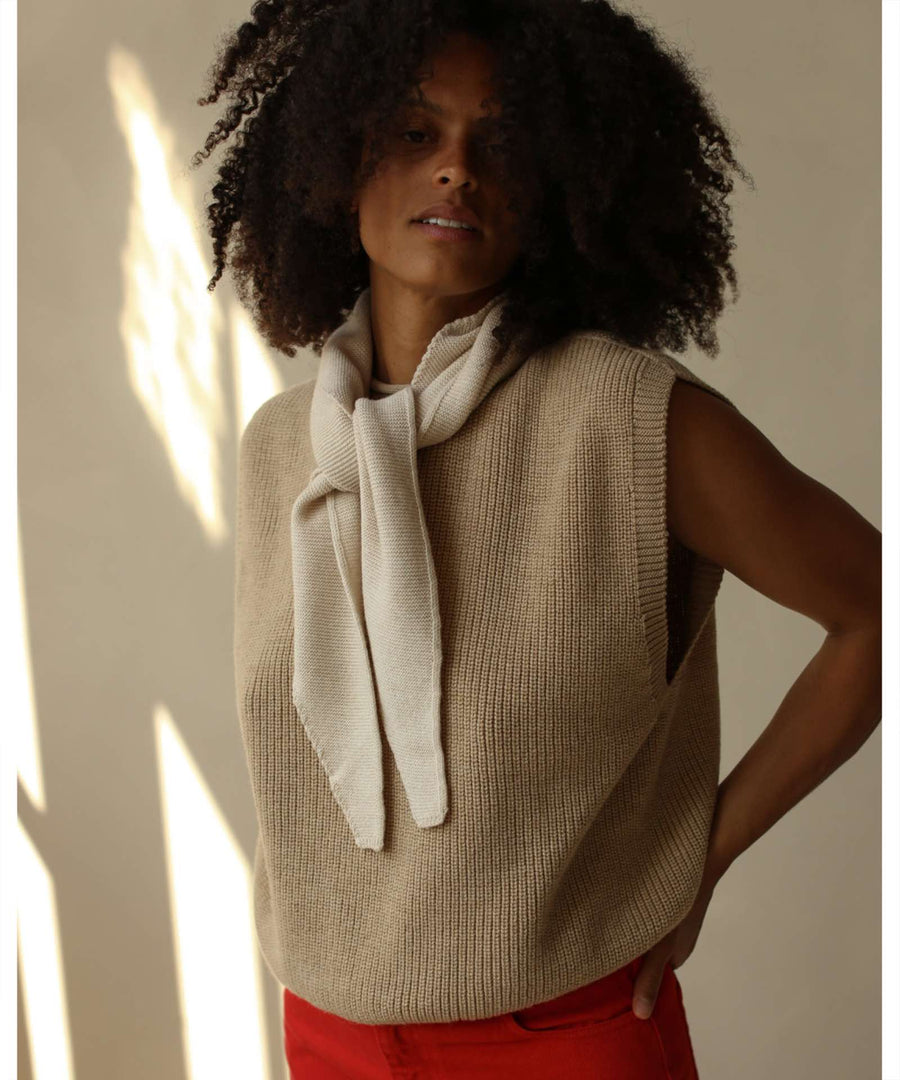 hvid • Dreieckstuch / Scarf Josephina cream