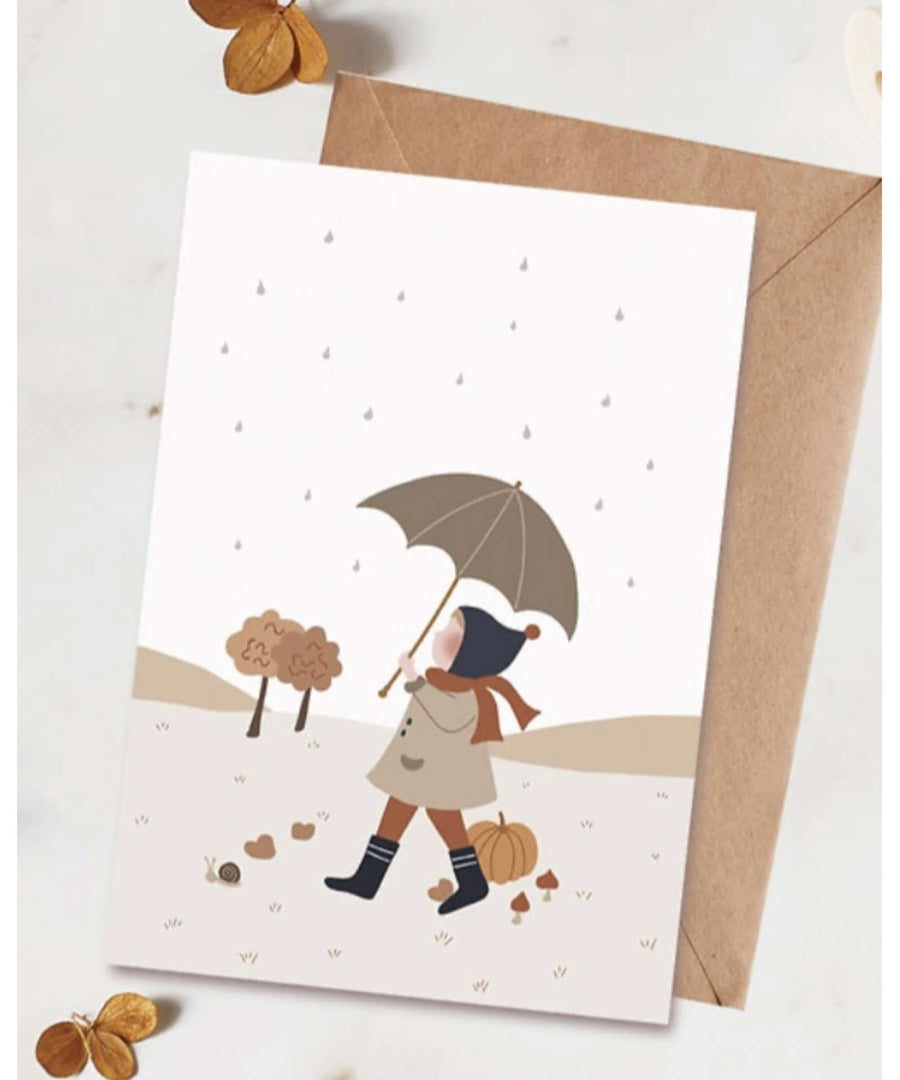 Atelier Oranger • Postkarte "Sous mon parapluie"