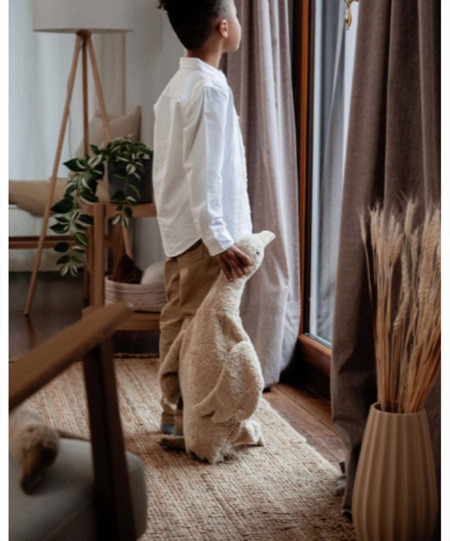 Senger Naturwelt • Kuscheltier / Wärmekissen Gans gross leinen