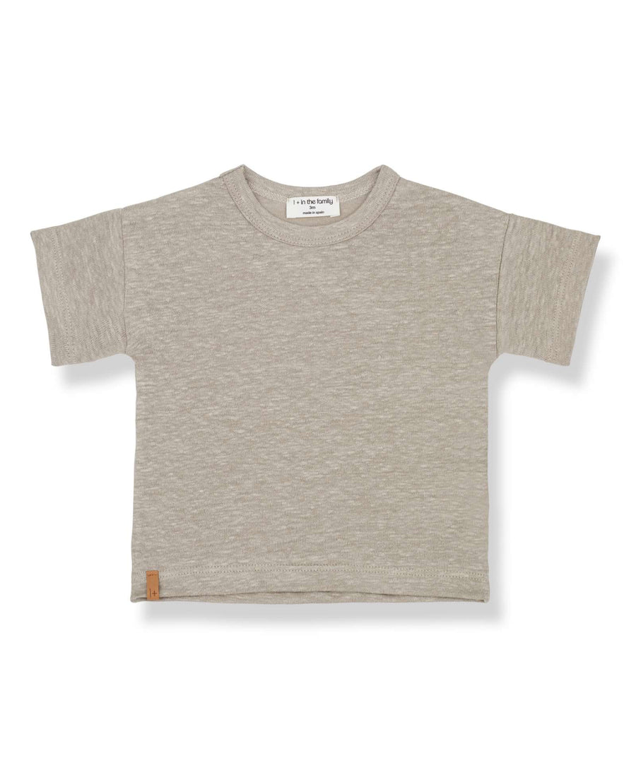 1+ in the family • Tintoretto Leinen T-Shirt beige