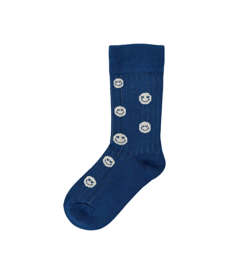 Minipop • Socken Bambus cobalt smilie