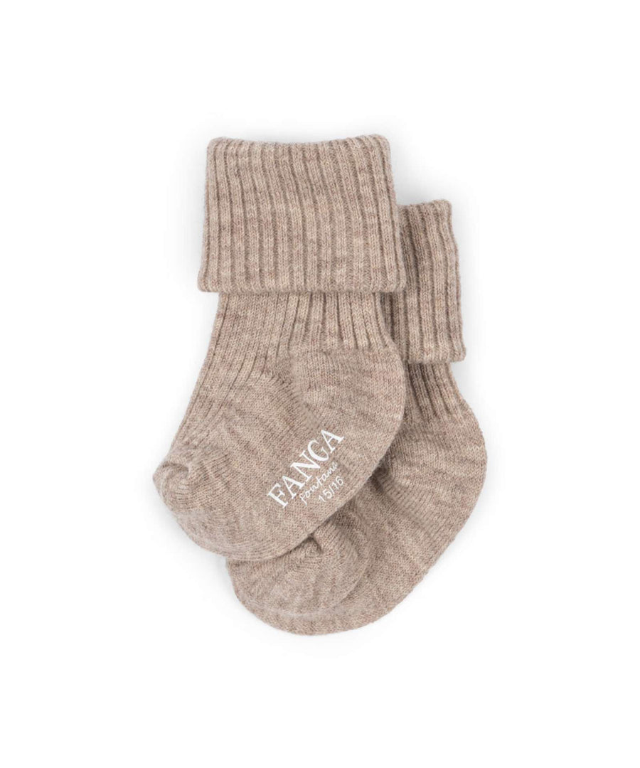 Konges Sløjd • FANGA Lana light knitted Socken ashley blue/cameo rose/sheer bliss