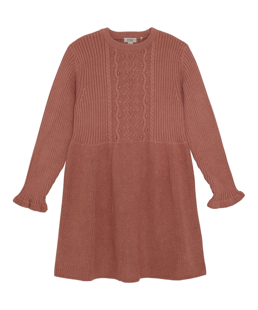 Huttelihut • Strickkleid / Dress LS Knit burlwood