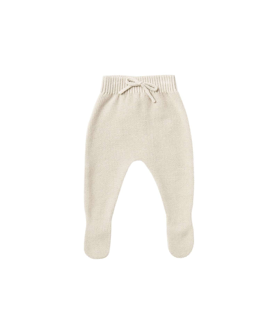 Quincy Mae • Footed Knit Pants natural