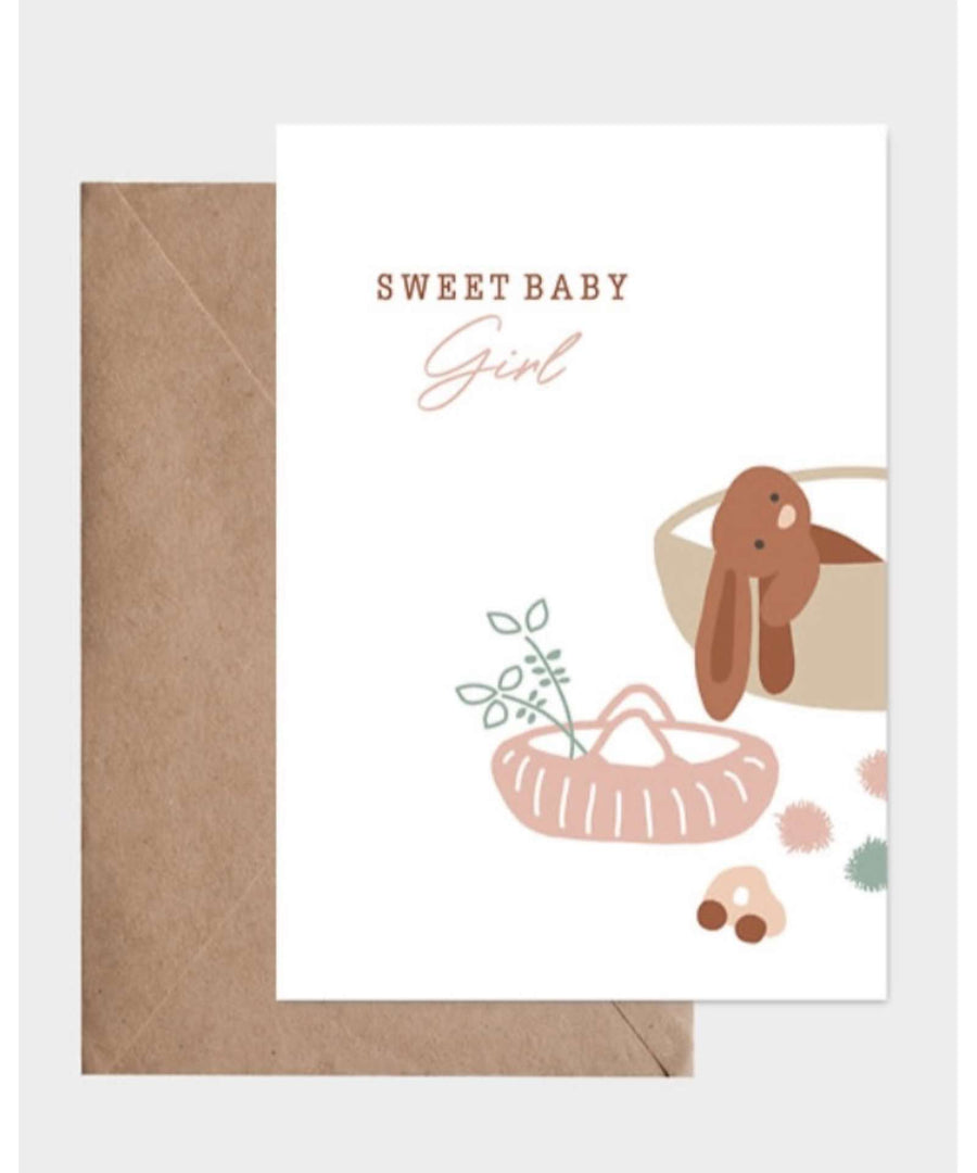 Atelier Oranger • Postkarte "Sweet Baby Girl"