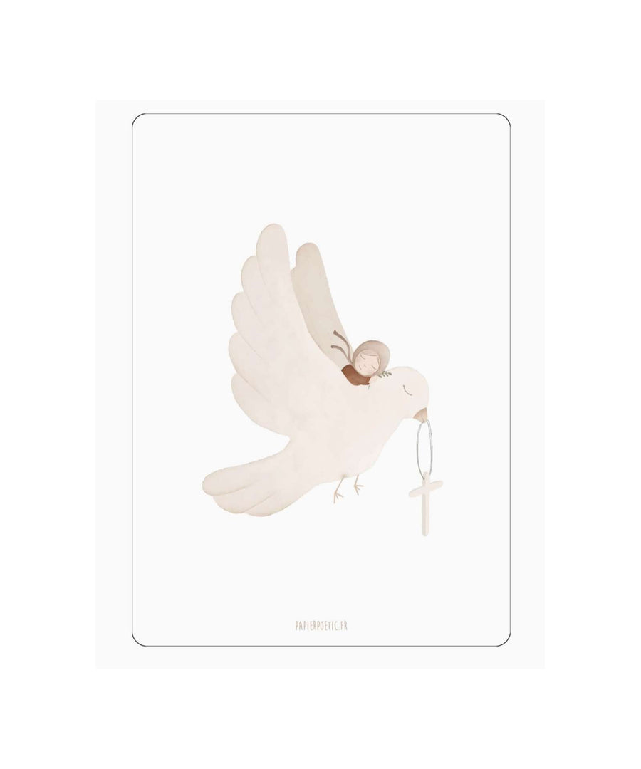 Papier Poetic • Karte "Taufe Flug"