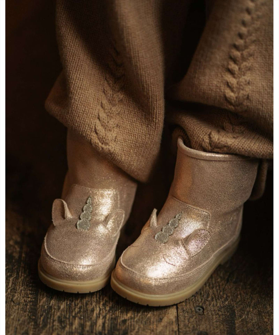 Donsje Amsterdam • Xelly Stiefel powder metallic Einhorn