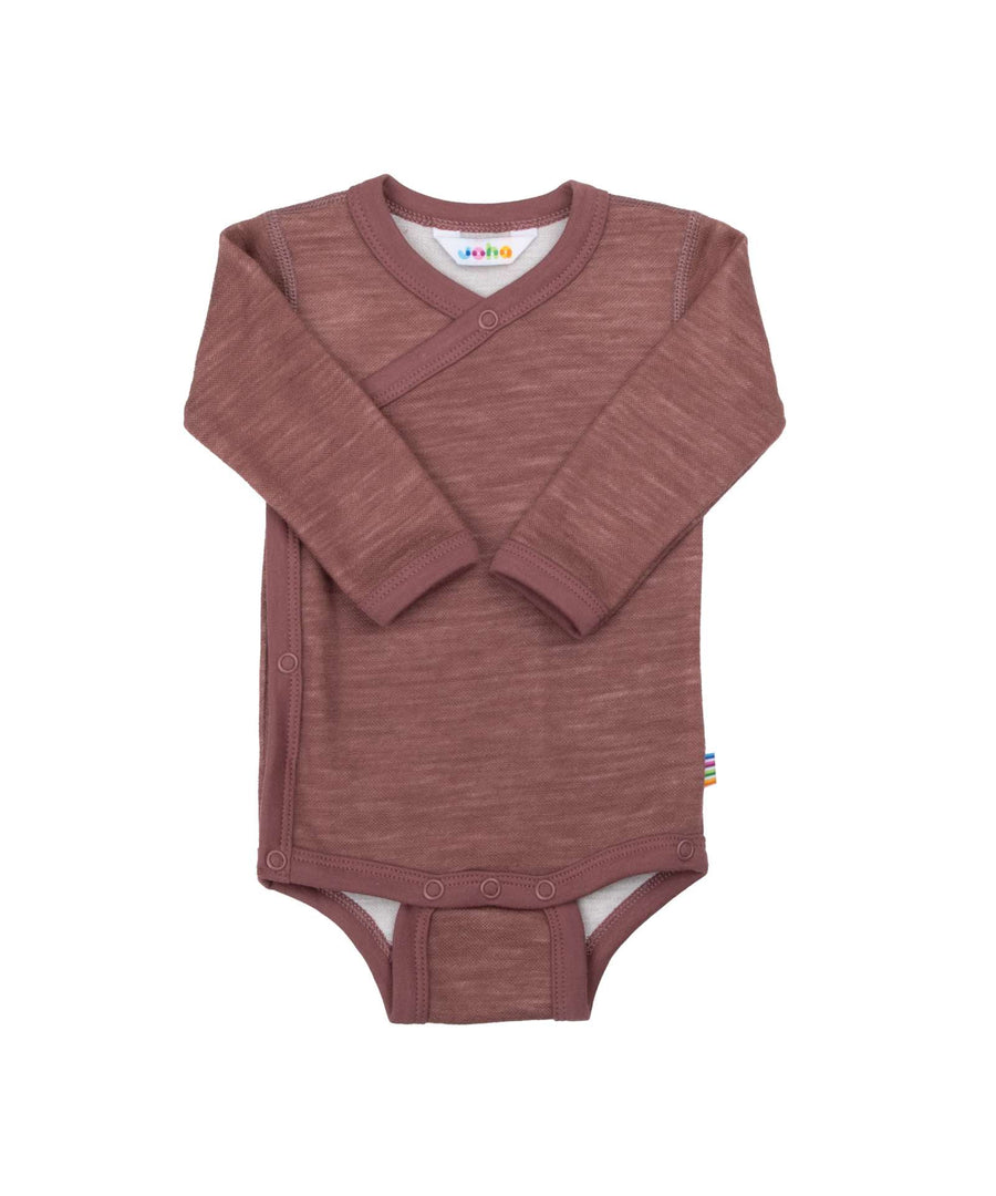 Joha • Wickelbody aus Merinowolle/Bambus dark rose