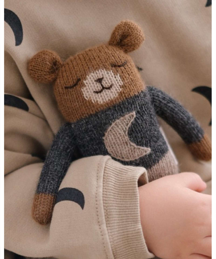 Main Sauvage • Midnight Teddy Knit Toy x Organic Zoo