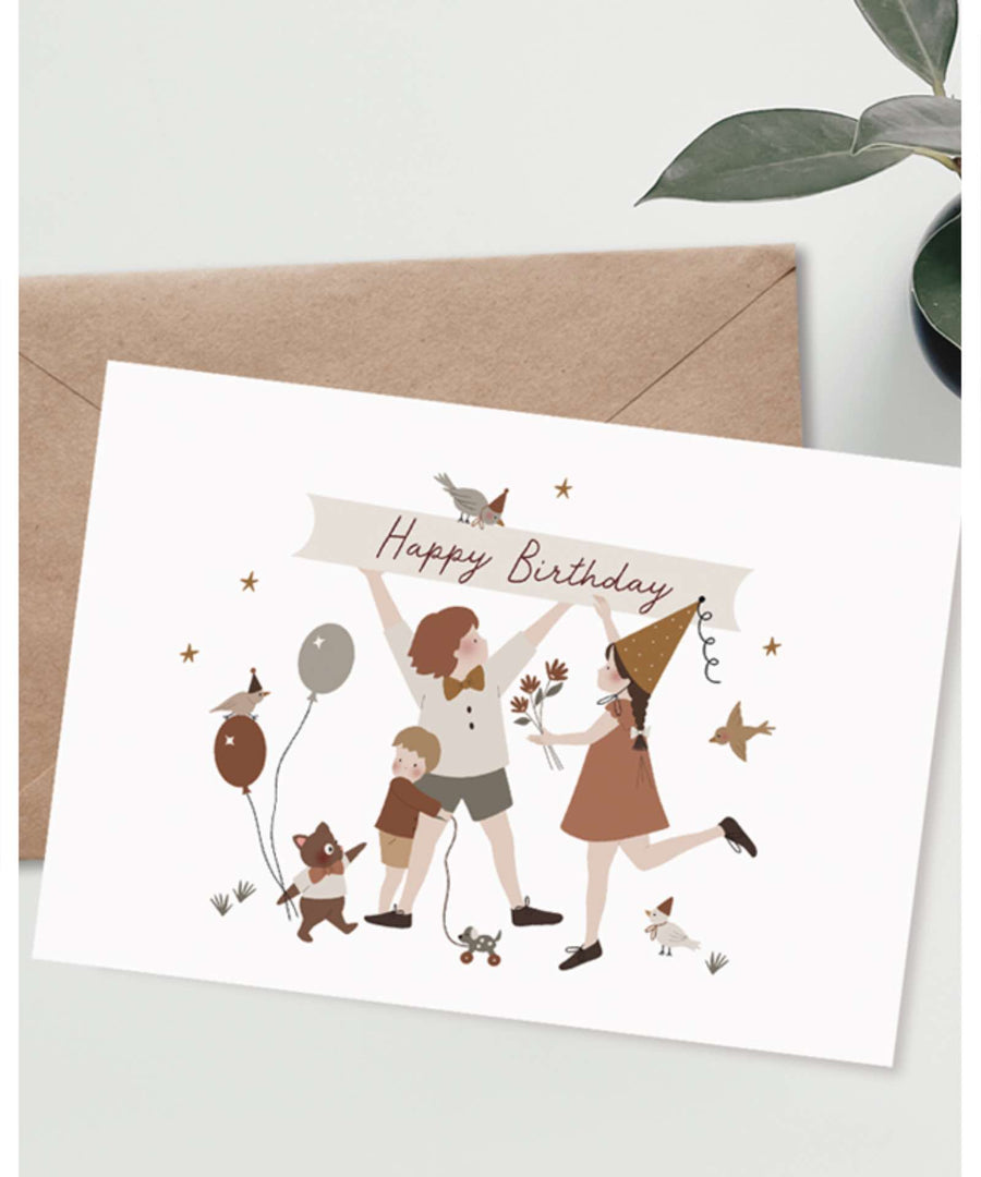 Atelier Oranger • Postkarte Happy Birthday