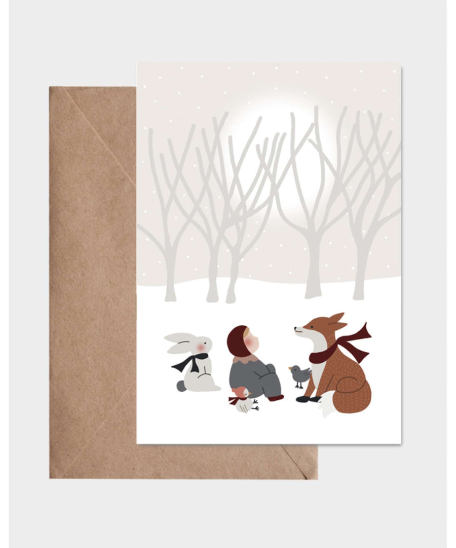 Atelier Oranger • Postkarte "Tombe la neige"