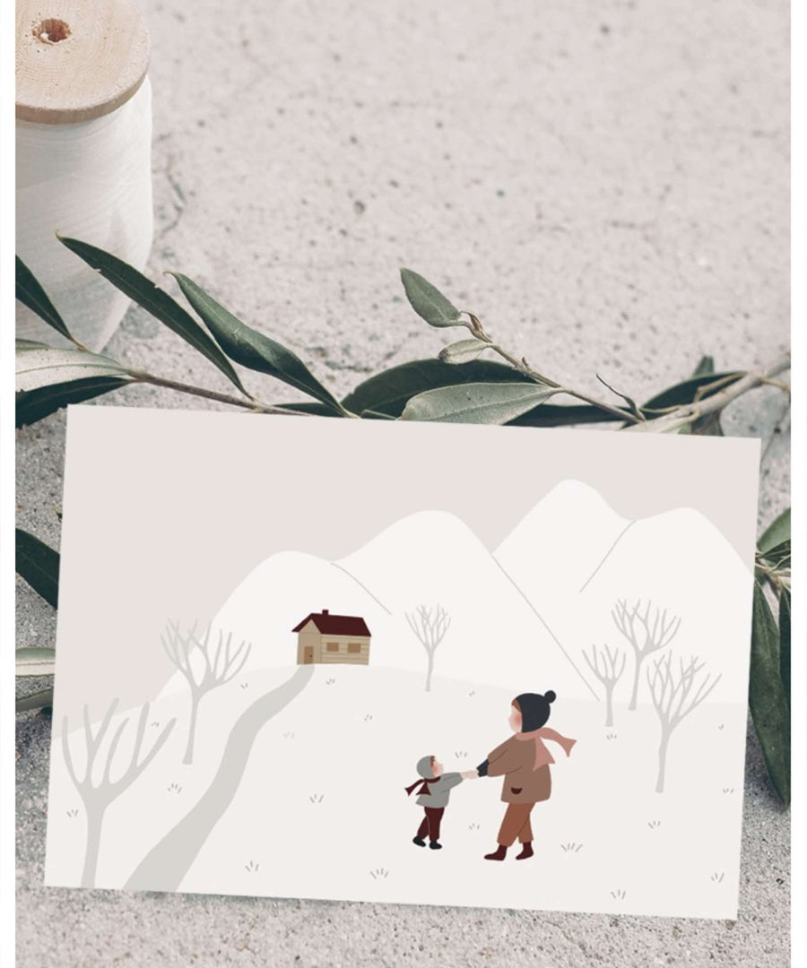 Atelier Oranger • Postkarte "Ensemble à la montagne"
