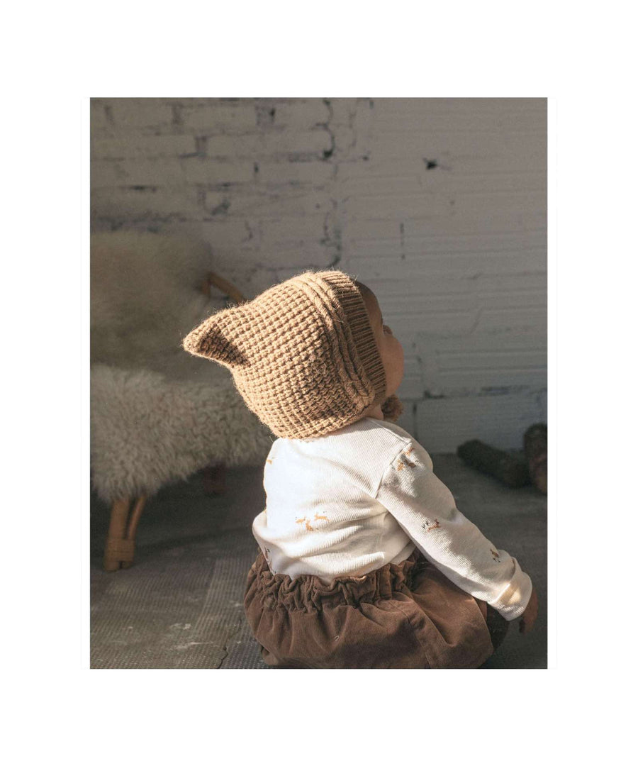 búho barcelona • Baby Soft Knit Hat toffee