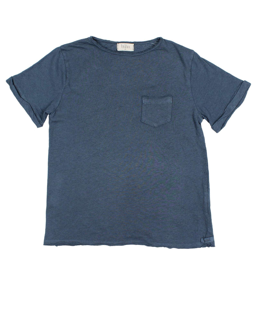 bùho barcelona • Pocket Linen T-Shirt midnight