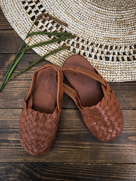 The Simple Folk • The Woven Sandal tan