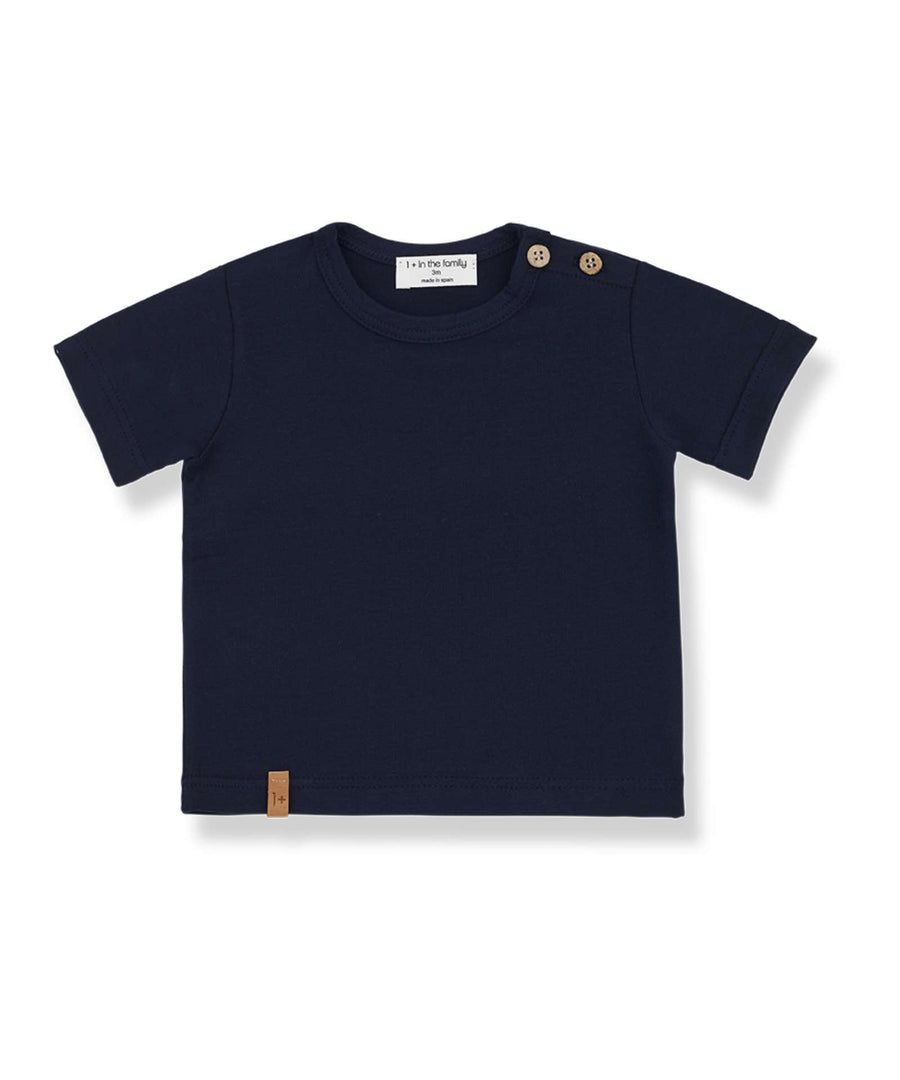 1+ in the family • Xavier T-Shirt soft jersey blue-notte