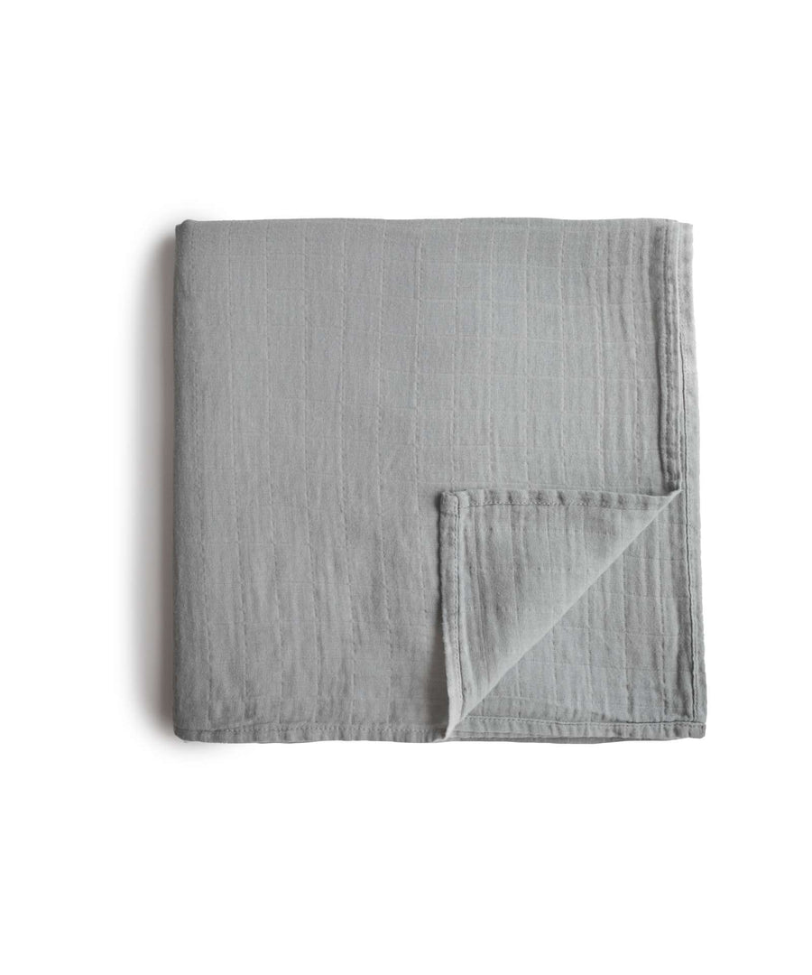 Mushie • Swaddle belgian grey (Musselintuch)