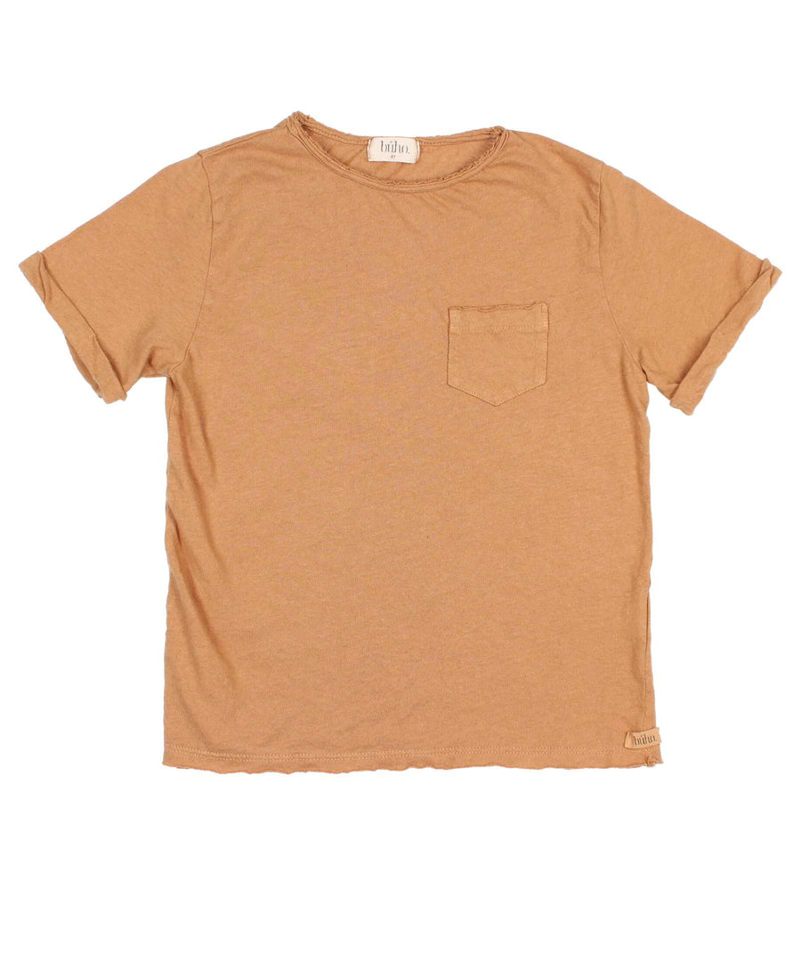 bùho barcelona • Pocket Linen T-Shirt caramel