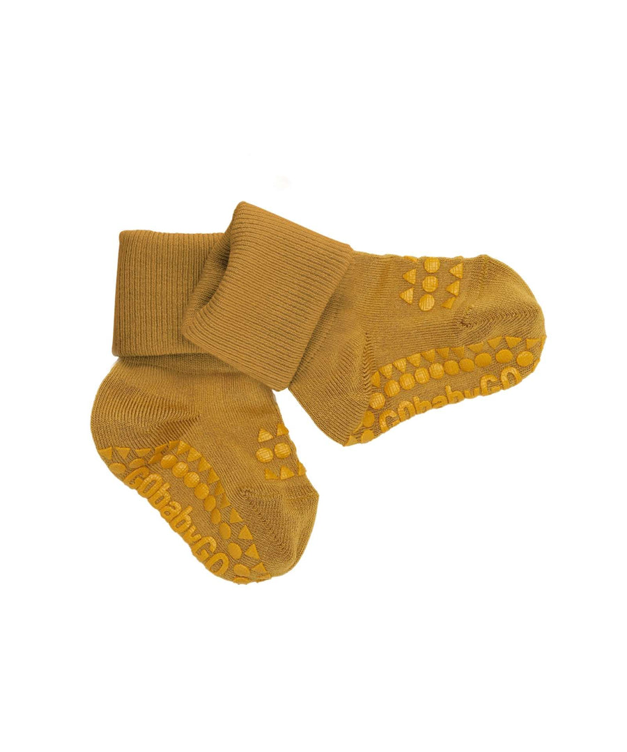 GoBabyGo • Rutschfeste Socken Bambus Mustard