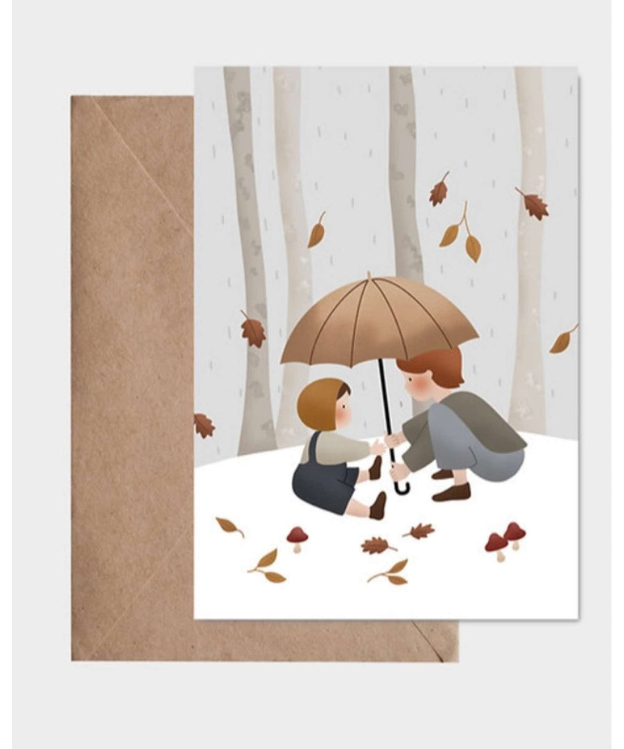 Atelier Oranger • Postkarte "S'abriter dans les bois"