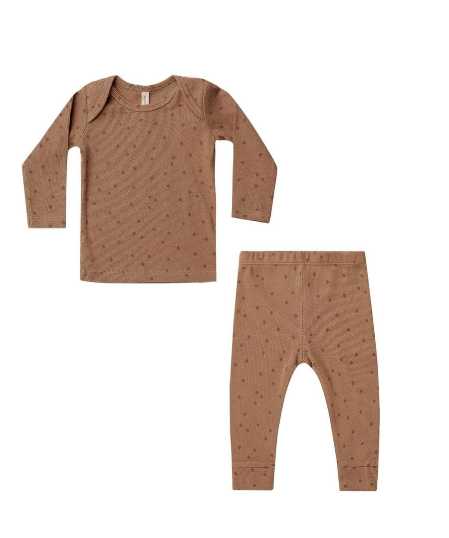 Quincy Mae • Long Sleeve Tee and Legging Set dots