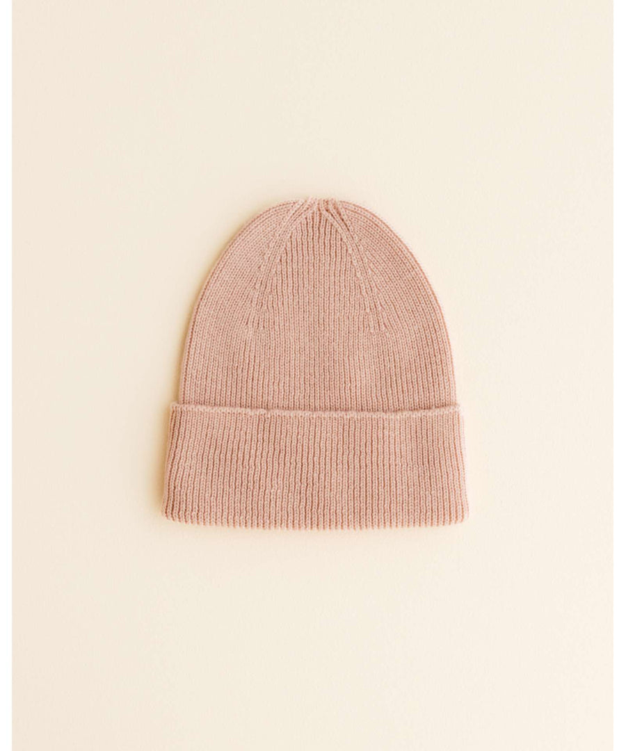 hvid • Beanie fonzie newborn rose